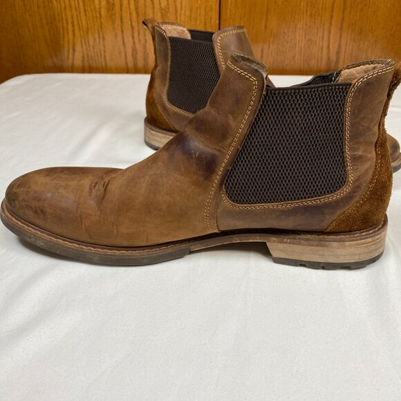Florshiem Lodge Plain Toe Gore Men's Boots 9 Brown - Picture 4 of 13